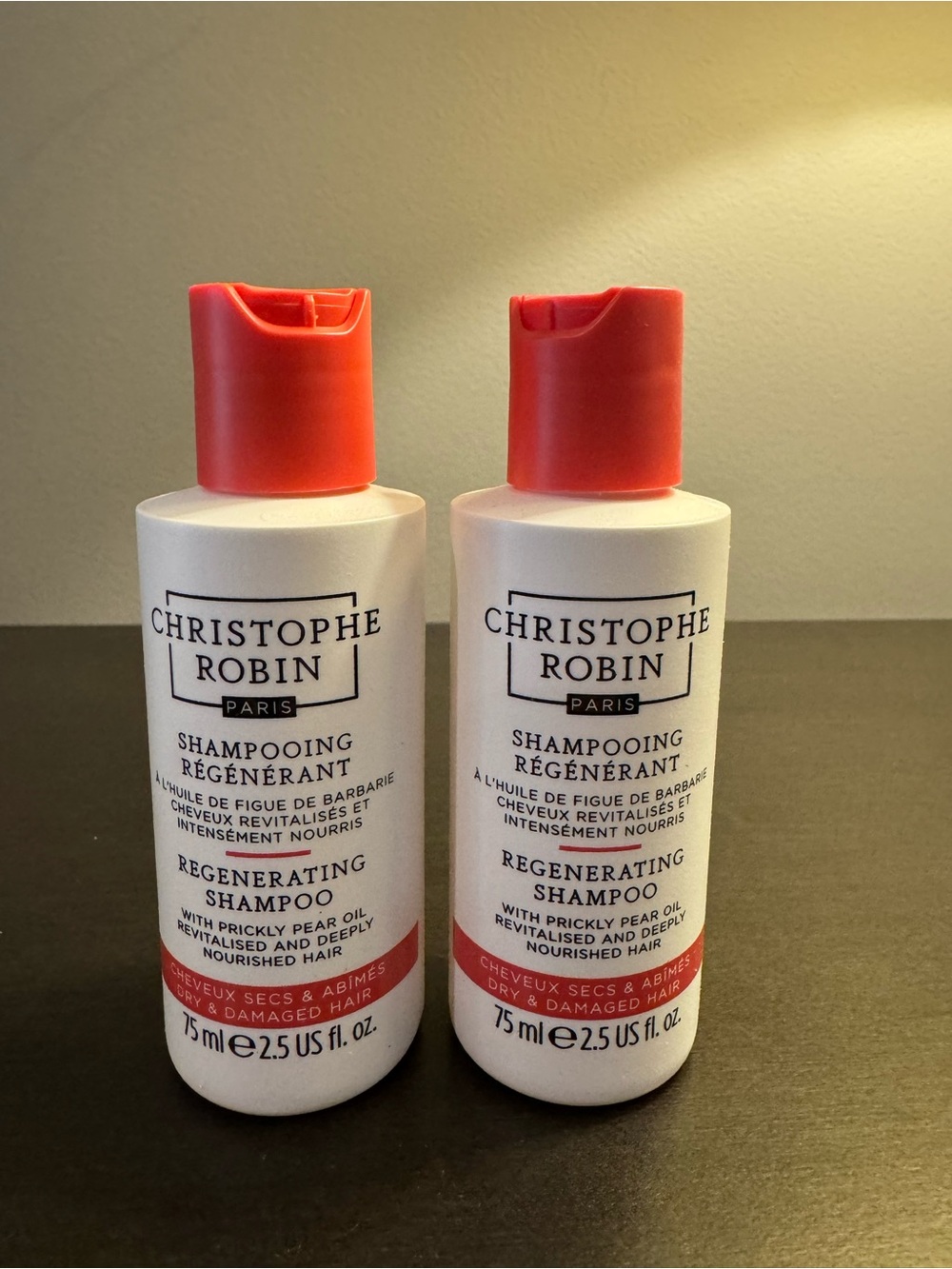 Christophe Robin Regenerating Shampoo with Prickly Pear Oil Travel Size NEW